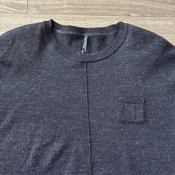 Saint James Mademoiselle Sweater Womens L 96% Wool Black Silver Pullover France - Picture 2 of 16